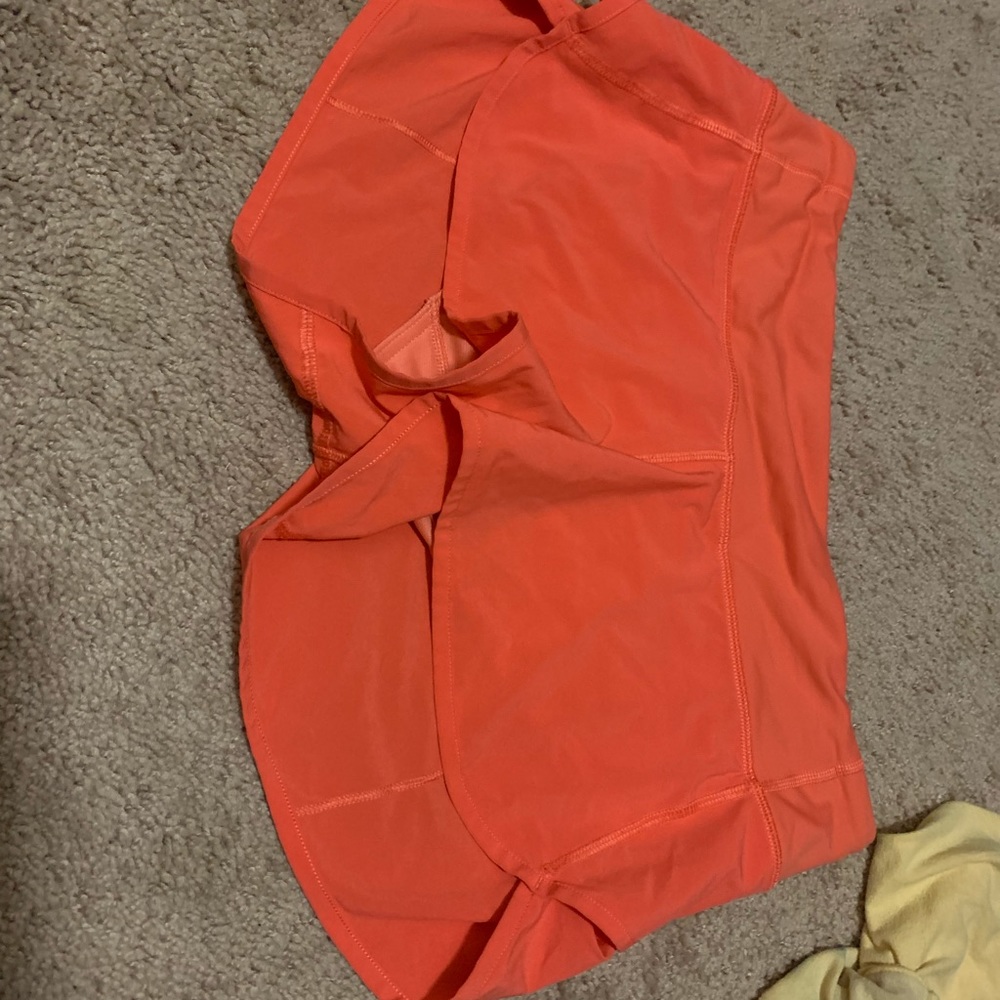 Rare burnt orange lululemon speed ups 2.5 inch